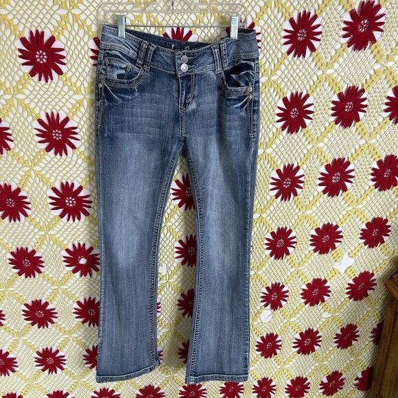 Wallflower Blue Flare & Wide Leg Jeans - Picture 16 of 16